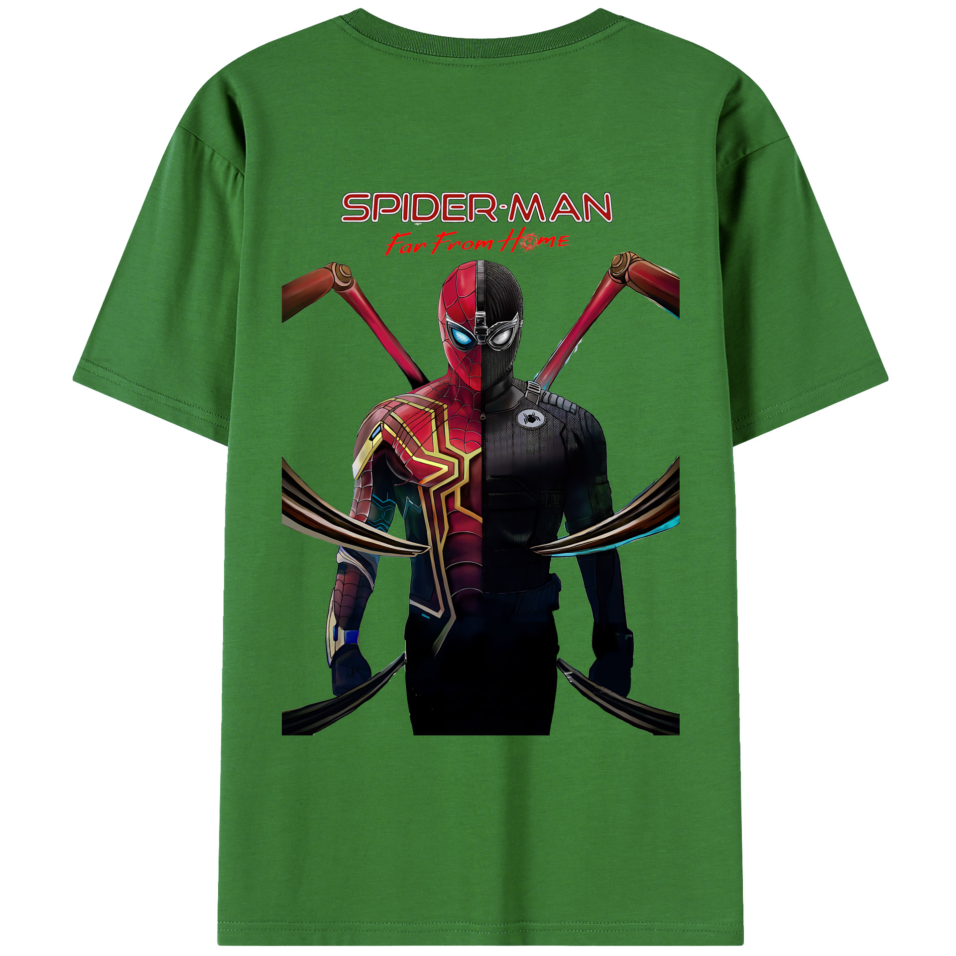 （画像用） Spider Man スパイダーマン レディース半袖Tシャツ(バックプリント)